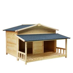 Durable Waterproof Dog Houses For Small Medium Large Dogs Outdoor & Indoor, Wooden Puppy Shelter Large Doghouse With Porch For Winter - Light Brown Shop Offer Online
