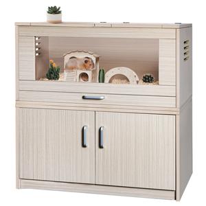 Guinea Pig Cages, Hamster Cage Wood With Independent Storage Cabinet, House For Rat Chinchilla With Guinea Pig Hutch And Bridge, Openable Top With Acrylic Sheets Online Online With Mastercard