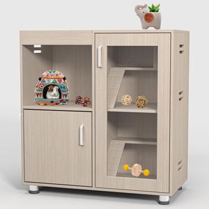 Guinea Pig Cages, 4 Tier Hamster Cage Wood With Storage Cabinet, House For Rat Ch" illa, Openable Top, Acrylic Windows, Living World Deluxe Habitat X-Large - Beige Clearance Footlocker Finishline