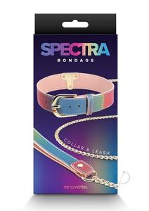 Spectra Bondage Collar and Leash Rainbow Free Shipping Geniue Stockist