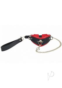 Ouch Milan Coll Collar Leash Blk/red Quality Free Shipping