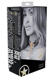 Ouch Ny Coll Collar Leash Blk Online Online High Quality