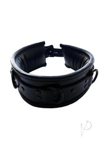 Padded Leather Collar Black Professional