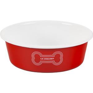 Le Creuset 6 cup Large Dog Bowl - Red For Sale Free Shipping
