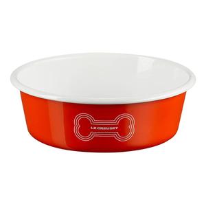 Le Creuset 6 cup Large Dog Bowl - Orange Low Cost Sale Online