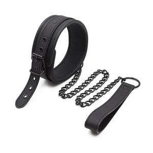 Matt Black Collar & Leash Set Outlet Sast