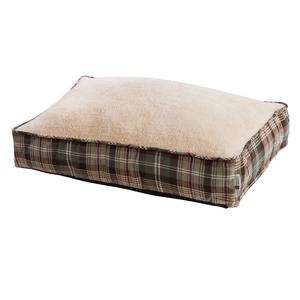 Huntsman Dog Bed - Luxurious Comfort with Stylish Plaid Trim for Cozy Pet Retreats and Easy Care Affordable Cheap Online