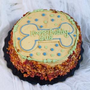 Green & Blue Polka Dot • Dog Cake Buy Cheap Affordable