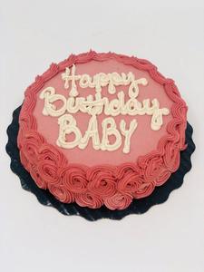 Pink Rosettes • Dog Cake Cheap From China