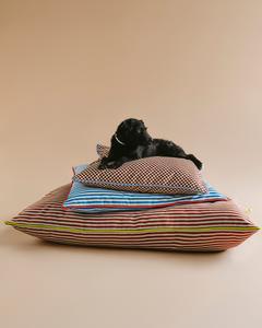 Small Pet Cushion - Sawdust & Peat check with Crush piping Tumblr Cheap Pice