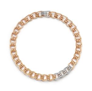 Huxley Gold & Diamond Coil Link Collar Necklace Countdown Package