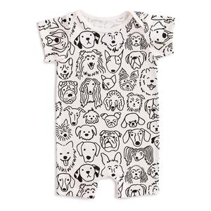 Summer Romper - Dogs Black With Paypal Sale Online