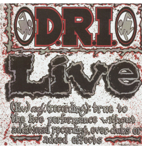D.R.I. - 'Live' CD Outlet Genuine