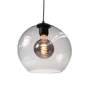 Highlight | Glazen lampenkap 30 cm | Grijs glas Classic
