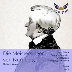 Wagner: Die Meistersinger von Nürnberg - Adam, Janowitz, Kozub, Fassbaender, Crass; Sawallisch.  Roma, 1971 Discount For Cheap