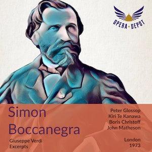 Verdi: Simon Boccanegra (excerpts) - Glossop, Te Kanawa, Christoff, Mauro, Allen; Matheson. London, 1973 Cheap Sale Marketable