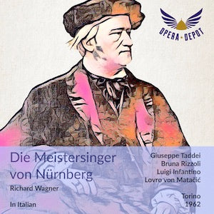 Wagner: Die Meistersinger von Nürnberg (In Italian) - Taddei, Rizzoli, Infantino, Capecchi; von Matačić. Torino, 1962 Cheap Low Pice