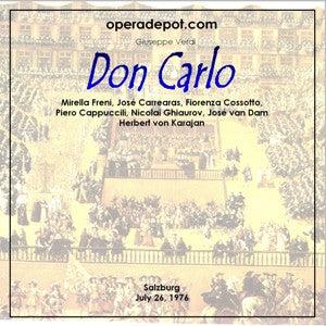 Verdi: Don Carlo - Freni, Cossotto, Carreras, Cappuccilli, Ghiaurov, Van Dam, Tomowa-Sintow, Gruberova; Karajan.  Salzburg, 1976 Free Shipping Huge Surprise