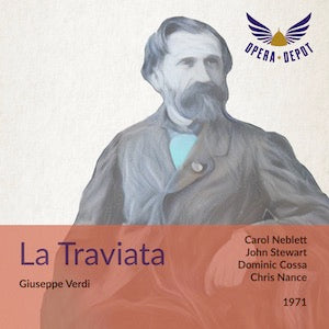 Verdi: La Traviata - Neblett, J. Stewart, Cossa; Nance. 1971 Free Shipping Clearance Store