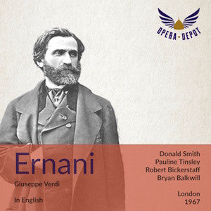 Verdi: Ernani (In English) - Tinsley, Smith, Bickerstaff, Grant; Balkwill. London, 1967 New Styles Cheap Pice