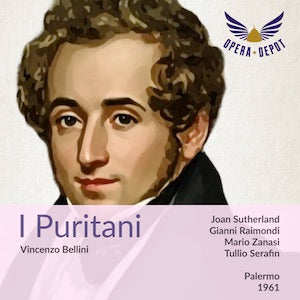 Bellini: I Puritani - Sutherland, G. Raimondi, Zanasi, Mazzoli; Serafin. Palermo, 1961 Low Pice