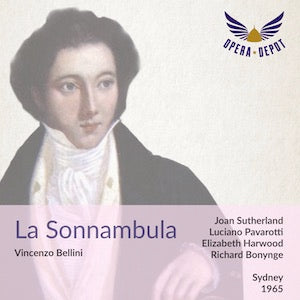 Bellini: La Sonnambula - Sutherland, Pavarotti, Rouleau, Harwood; Bonynge. Sydney, 1965 High Quality For Sale