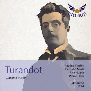 Puccini: Turandot - Tinsley, Martí, Huang; Hetu. Edmonton, 1974 For Cheap Online