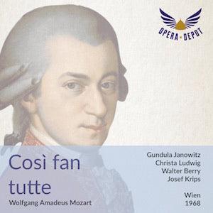 Mozart: Così fan tutte - Janowitz, Ludwig, Miljakovic, Dallapozza, Berry, Wächter; Krips. Wien, 1968 Marketable Online