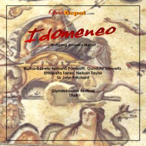 Mozart: Idomeneo - Lewis, Pavarotti, Tarres, Janowitz; Pritchard.  Glyndebourne, 1964 Free Shipping Inexpensive