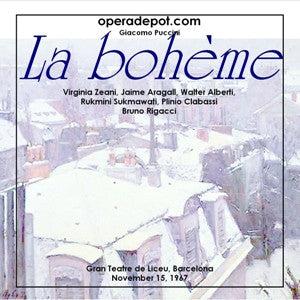 Puccini: La boheme - Zeani, Aragall, Albeti, Clabassi; Rigacci. Barcelona, 1967 Footlocker For Sale