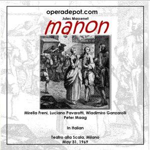 Massenet: Manon - Freni, Pavarotti, Ganzarolli, Zerbini; Maag.  Milan, 1969 Free Shipping 2025