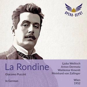 Puccini: La Rondine (In German) - Welitsch, Dermota, Siebert, Kmentt, Berry; Zallinger. Wien, 1952 Big Discount For Sale