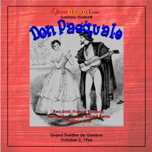 Donizetti: Don Pasquale - Corena, Grist, Bonisolli, Kerns; Carr.  Geneva, 1966 Low Cost For Sale
