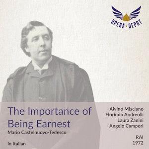 Castelnuovo-Tedesco: The Importance of Being Earnest (in Italian) - Andreolli, Misciano, Zanini, Adani; Campori. RAI, 1972 Perfect Cheap Online