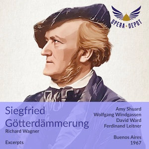 Wagner: Siegfried & Götterdämmerung (Excerpts) - Shuard, Windgassen, Ward, Jones, Hoffman; Leitner.  Buenos Aires, 1967 Cheap Sale From China
