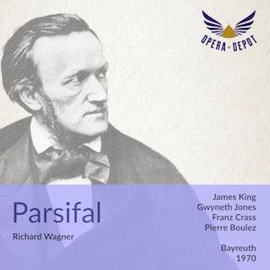 Wagner: Parsifal - King, Jones, Crass, Stewart, McIntyre, Ridderbusch; Boulez. Bayreuth, 1970 Discounts