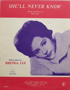 Lee, Brenda - She'll Never Know Clearance Big Sale
