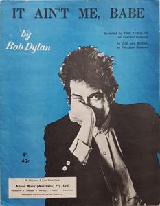Bob Dylan - It Ain't Me, Babe 2025 Unisex Cheap Pice