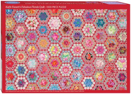 Fabulous Florals Quilt Jigsaw Puzzle for Adults Marketable