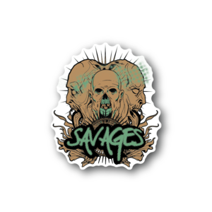 Savage Zombies Sticker Outlet Cheap Pice