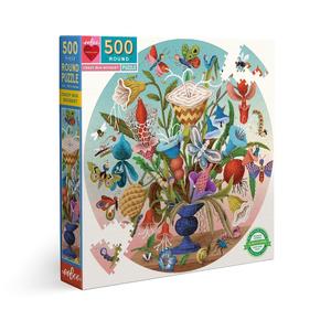 Eeboo Round Puzzle -Crazy Bug Bouquet 500 pc Buy Cheap Big Sale