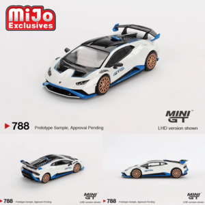 *Pre-Order* Mini GT - Lamborghini Huracán STO – Bianco Asopo Online Sale