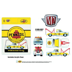 *Pre-Order* M2 Machines - 1975 GMC Sierra Grande 15 Tow Truck Penzoil – Yellow - Hobby Exclusive Reliable For Sale