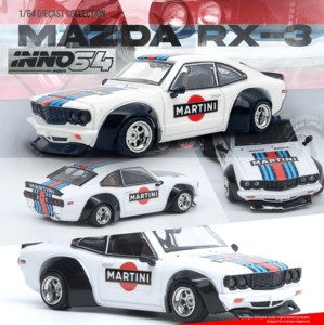 *Pre-Order* INNO64 - Mazda Savanna RX3 "Martini Racing" Livery Limited Edition Online