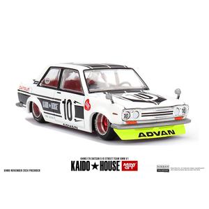 *Pre-Order* Kaido House x Mini GT - Datsun 510 Street Team XMM V1 - White *Sealed, Possibility of a Chase* Free Shipping Cheap Online