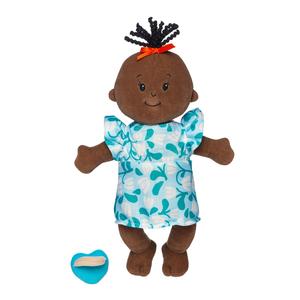 Manhattan Toy - Wee Baby Stella Doll Brown with Black Wavy Tuft Looking For For Sale