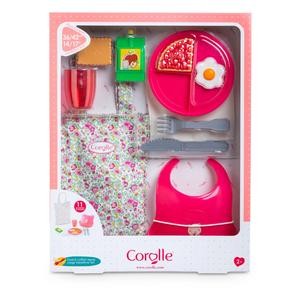 Corolle Baby Doll - Large Mealtime Set for 14" & 17" Dolls Discount Brand New Unisex
