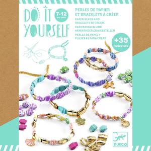 Djeco DIY Paper Beads and Bracelets to Create - Stylish and Golden Cheap Footlocker