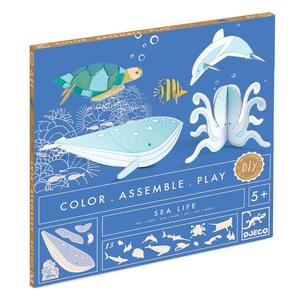 Djeco Colour Assemble Play- Sea Life Pay With Visa