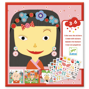 Djeco Create with Stickers Outlet 2025 New